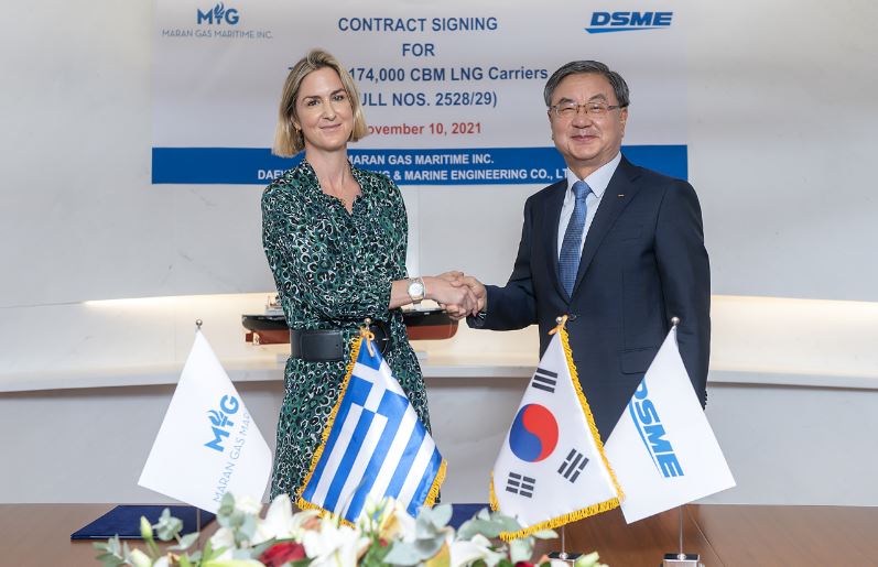 DSME bags LNGC duo from Angelicoussis